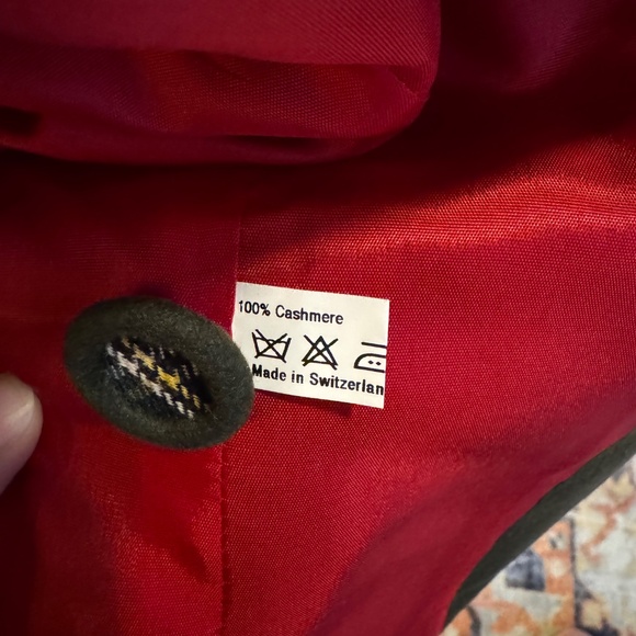 Algo | Green and Red Plaid Cashmere Blazer - Picture 11 of 11